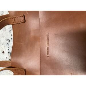 Portland Leather Goods Tan Leather Shoulder Bag